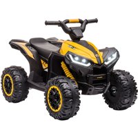 Homcom - Kinder Quad Elektro 12V Kinderquad mit Vorwärts-, Rückwärtsfunktion, Musik, USB-Anschluss, Hupe, LED-Scheinwerfer 3-6km/h Elektro-Quad für von HOMCOM