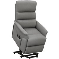 Homcom - Fernsehsessel mit Aufstehhilfe Elektrisch, Relaxsessel mit Liegefunktion, TV-Sessel mit Leinenoptik, Taschenfeder, Seitentasche und Homcom - Fernsehsessel mit Aufstehhilfe Elektrisch, Relaxsessel mit Liegefunktion, TV-Sessel mit Leinenoptik, Taschenfeder, Seitentasche und von HOMCOM