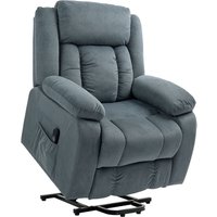 Homcom - Fernsehsessel mit Aufstehhilfe Elektrisch Relaxsessel mit Liegefunktion, Gepolstert TV-Sessel mit Fernbedienung, Federungssystem und von HOMCOM