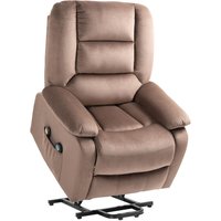 Homcom - Fernsehsessel mit Aufstehhilfe Elektrisch Relaxsessel mit Liegefunktion, Wärme- und Massagefunktion, tv Sessel mit Taschenfederkernsystem, von HOMCOM