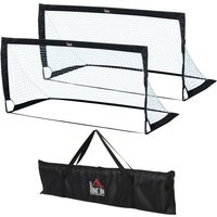 Fußballtor 2er Set faltbar 183 x 90 x 90 cm Fussballtor mit Tragetasche wetterfest Outdoor Fußball Tore für Erwachsene Fußballtore für Garten von HOMCOM