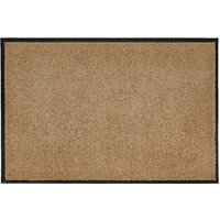 HOMCOM, Fußmatte, Schmutzfangmatte, Fußabtreter, Türmatte, Sauberlaufmatte, waschbar, pflegeleicht und strapazierfähig, Beige, 90 x 60 x 0,7 cm von HOMCOM