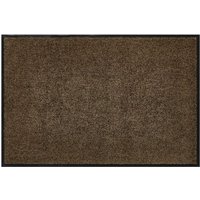 Homcom - Fußmatte waschbar Gummiumrandung rutschfest Braun 120 x 90 x 0,7 cm - Braun von HOMCOM