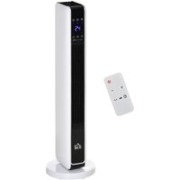Homcom - Heizgerät Heizlüfter 2200W Elektroheizer Keramik Heizturm mit Fernbedienung 8-Stunden-Timer Oszillation Heizer Heizung abs pa Weiß+Schwarz Homcom - Heizgerät Heizlüfter 2200W Elektroheizer Keramik Heizturm mit Fernbedienung 8-Stunden-Timer Oszillation Heizer Heizung abs pa Weiß+Schwarz von HOMCOM