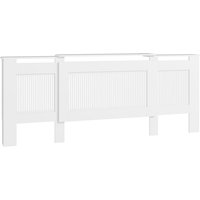 Heizkörperverkleidung ausziehbar Heizkörperabdeckung mit Ablage, Lamellen, Heizungsabdeckung Heizungsverkleidung Heizkörper Abdeckung 125-201 x 19 x Heizkörperverkleidung ausziehbar Heizkörperabdeckung mit Ablage, Lamellen, Heizungsabdeckung Heizungsverkleidung Heizkörper Abdeckung 125-201 x 19 x von HOMCOM