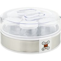 Homcom - Joghurtbereiter Joghurtmaschine mit 48 Stunden Timer, Joghurt-Maker mit Temperatur-Einstellung, 7 Gläser à 180 ml, automatischer von HOMCOM