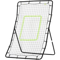 Homcom - Kickback Rebounder Tor Rückprallwand Netz, Stahl+PE, 75x126cm, Schwarz - Schwarz von HOMCOM