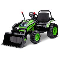 Homcom - Kinder Elektrobagger Sitzbagger für Kinder Aufsitzbagger Geländewagen traktor elektrisch zum Fahren mit Musik Schaufel Armen 3–5 Jahre von HOMCOM
