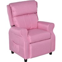 Kindersofa Kindercouch Kindersessel Stuhl Liegesofa verstellbar mit Fußstütze für 3-5 Jahre Jungen und Mädchen Rosa 58 x 53 x 70 cm - Homcom von HOMCOM