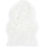 Homcom Kunstfell  80 x 55 x 6,1 cm Weiß   Aosom von HOMCOM
