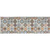 Homcom Läufer pflegeleichter Küchenläufer PVC Muster Blau-Grau 50 x 150 cm Aosom Homcom Läufer pflegeleichter Küchenläufer PVC Muster Blau-Grau 50 x 150 cm Aosom von HOMCOM