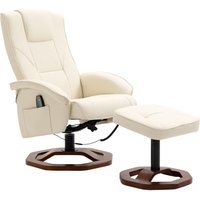 Homcom - Massagesessel Relaxsessel mit Fußhocker Relaxliege Liegefunktion Fernsehsessel mit Massagefunktion 360° drehbar Liegesessel Stahl Kunstleder Homcom - Massagesessel Relaxsessel mit Fußhocker Relaxliege Liegefunktion Fernsehsessel mit Massagefunktion 360° drehbar Liegesessel Stahl Kunstleder von HOMCOM