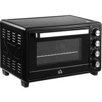 Homcom - Mini Backofen 32L 100 °C-230 °c 1600 w Mini Ofen mit Backblech Krümelblech Grillrost und 3 Kochmodi Pizzaofen mit Timer Backblech-Griff Homcom - Mini Backofen 32L 100 °C-230 °c 1600 w Mini Ofen mit Backblech Krümelblech Grillrost und 3 Kochmodi Pizzaofen mit Timer Backblech-Griff von HOMCOM