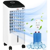 Mini Klimagerät 3 in 1 Luftbefeuchter Tragbarer Luftkühler Fan mit 3 Stufen, 60° Oszillation Timerfunktion, Fernbedienung für Schlafzimmer, Büro Mini Klimagerät 3 in 1 Luftbefeuchter Tragbarer Luftkühler Fan mit 3 Stufen, 60° Oszillation Timerfunktion, Fernbedienung für Schlafzimmer, Büro von HOMCOM