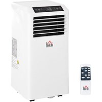 Homcom - Mobile Klimaanlage, 9K btu 3-in-1 Klimagerät - Kühlen, Entfeuchtung und Ventilation – Luftentfeuchter, Ventilator 12-28㎡ 24h Timer, mit von HOMCOM