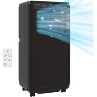 Mobile Klimaanlage Klimagerät mit Abluftschlauch 3-in-1 Kühlung, Lüftung, Entfeuchtung, 9000 BTU/h(2600 w) Luftkühler mit LED-Anzeige, Fernbedienung, von HOMCOM