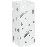 Homcom - Regenschirmständer Schirmständer mit 4 Haken, Wasserauffangschale Regenschirmhalter für Flur, Regenschirme & Gehstöcke Stahl 15,5 x 15,5 x Homcom - Regenschirmständer Schirmständer mit 4 Haken, Wasserauffangschale Regenschirmhalter für Flur, Regenschirme & Gehstöcke Stahl 15,5 x 15,5 x von HOMCOM