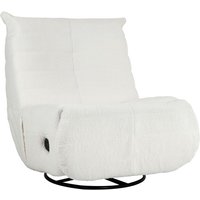 Homcom - Relaxsessel Drehbar Fernsehsessel mit Liegefunktion, Schaukelfunktion, TV-Sessel mit Fußstütze, Taschenfederkern und Seitentasche für von HOMCOM