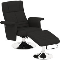 Homcom - Relaxsessel mit Fußhocker, Massagesessel mit Vibrationsmassage, Liegefunktion, Elektrischer Liegesessel mit Fernbedienung, Fernsehsessel mit von HOMCOM