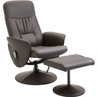 Relaxsessel mit Fußhocker Stauraum Liegefunktion Massagesessel TV-Sessel mit Massagefunktion Liegesessel Ergonomischer Stuhl mit 10 Vibrationpunkte von HOMCOM