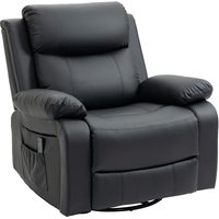Homcom - Relaxsessel mit Massagefunktion, Elektrisch Fernsehsessel mit 8 Vibrationsköpfen, Wippfunktion, Drehbar Liegesessel mit Fernbedienung und Homcom - Relaxsessel mit Massagefunktion, Elektrisch Fernsehsessel mit 8 Vibrationsköpfen, Wippfunktion, Drehbar Liegesessel mit Fernbedienung und von HOMCOM