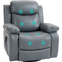 Homcom - Relaxsessel mit Massagefunktion, Elektrisch Fernsehsessel mit 8 Vibrationsköpfen, Wippfunktion, Drehbar Liegesessel mit Fernbedienung und Homcom - Relaxsessel mit Massagefunktion, Elektrisch Fernsehsessel mit 8 Vibrationsköpfen, Wippfunktion, Drehbar Liegesessel mit Fernbedienung und von HOMCOM