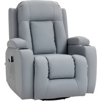 Homcom - Relaxsessel mit Massagefunktion Elektrisch Fernsehsessel mit Liegefunktion, Wärmfunktion, Drehbar Massagesessel mit Wippfunktion, Homcom - Relaxsessel mit Massagefunktion Elektrisch Fernsehsessel mit Liegefunktion, Wärmfunktion, Drehbar Massagesessel mit Wippfunktion, von HOMCOM