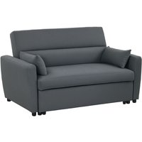 Homcom - Schlafsofa, 2-Sitzer Sofa mit Schlaffunktion, Verstellbare Rückenlehne, Couch mit Kissen, Samtoptik, Schlafcouch für Wohnzimmer, Homcom - Schlafsofa, 2-Sitzer Sofa mit Schlaffunktion, Verstellbare Rückenlehne, Couch mit Kissen, Samtoptik, Schlafcouch für Wohnzimmer, von HOMCOM