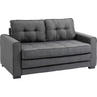 Schlafsofa Klappsofa 2-Sitzer Stoffsofa Bettsofa Sofa mit Schlaffunktion Sofagarnitur Leinen-Touch Gummiholz Grau 147,5 x 75 x 85 cm - Homcom Schlafsofa Klappsofa 2-Sitzer Stoffsofa Bettsofa Sofa mit Schlaffunktion Sofagarnitur Leinen-Touch Gummiholz Grau 147,5 x 75 x 85 cm - Homcom von HOMCOM