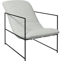Sessel Relaxsessel, Sessel im Industriedesign, Metallrahmen, 65,5 cm x 106 cm x 94 cm - Beige von HOMCOM