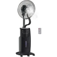 Homcom - Standventilator mit 3,1 Liter Wasserkühlung 3 Modi Nebelfunktion 90 w Ventilator Lüfter Verstellbarer Neigungswinkel Stahl Schwarz Höhe 135 Homcom - Standventilator mit 3,1 Liter Wasserkühlung 3 Modi Nebelfunktion 90 w Ventilator Lüfter Verstellbarer Neigungswinkel Stahl Schwarz Höhe 135 von HOMCOM