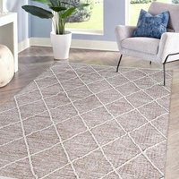 Homcom - Teppich Baumwolle, Webteppich, Flachgewebe, pflegeleicht und strapazierfähig, Braun, 140 x 70 x 0,7 cm Homcom - Teppich Baumwolle, Webteppich, Flachgewebe, pflegeleicht und strapazierfähig, Braun, 140 x 70 x 0,7 cm von HOMCOM