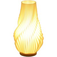 Tischlampe, Smart led Tischleuchte mit 3D-Druck blütenähnlichen Lampenschirm, App/Sprachsteuerung, Musiksynchronisation, Dimmbar Nachttischlampe mit von HOMCOM