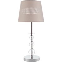 Homcom - Tischlampe 24 cm x 24 cm x 54 cm - Grau+Silber von HOMCOM