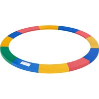 Trampolin Randabdeckung Sicherheitsnetz 8ft 10ft 12ft 15ft Randabdeckung: Ø366 cm-Bunt(Trampolin nicht inbegriffen) - Rot+Gelb+Blau - Homcom von HOMCOM