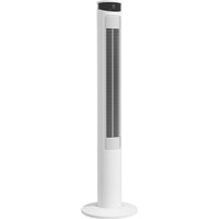 Homcom - Turmventilator, Standventilator mit 3 Belüftungsstufen, Fernbedienung, 45W Ventilator mit 12H Timer, LCD-Anzeige, 70° Oszillation, für von HOMCOM