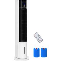 Turmventilator mit Fernbedienung 105cm Ventilator, Standventilator 52° oszillierende Luftkühler mit Wasserkühlung mobile Klimaanlage mit 3 Modi 3 von HOMCOM
