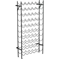 HOMCOM Weinregal schwarz Metall B/H/T: ca. 63x118x20,5 cm HOMCOM Weinregal schwarz Metall B/H/T: ca. 63x118x20,5 cm von HOMCOM