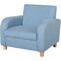 Kindersessel Kindersofa mit dickem Schaumstoff und dicken Sitzkissen Kindercouch Stuhl Liegesofa mit Anti-Rutsch-Füßen für 3-5 Jahre Kinder Holz von HOMCOM