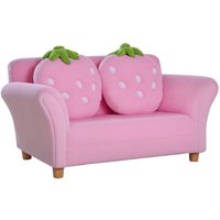 Kindersofa Kindersessel Sofa Couch Kinder Stuhl Kinderzimmer Softsofa Doppelsofa Einzelsofa(Erdbeersofa) - Homcom von HOMCOM