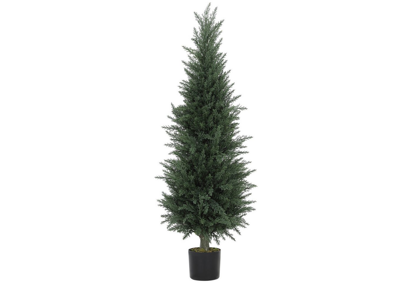 Kunstpflanze 120 cm Kunstpflanze, künstliche Pflanzen im Topf Zypresse, HOMCOM, Höhe 120 cm, Deko für Wohnzimmer Schlafzimmer Büro Balkon von HOMCOM