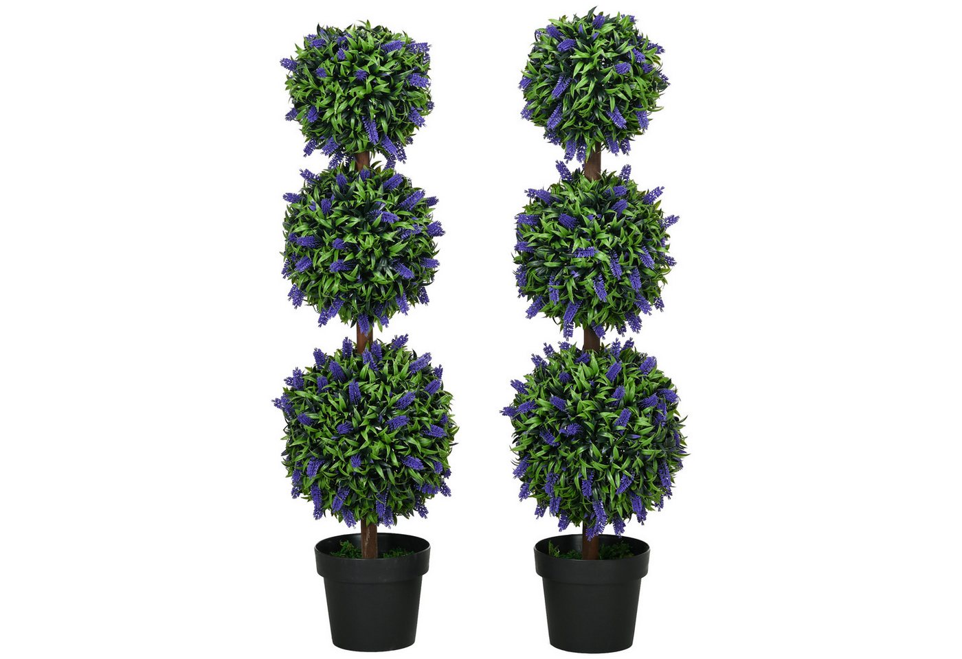 Kunstpflanze groß 110 cm Kunstpflanze im Topf, UV-beständig Lavendelbäume, HOMCOM, Höhe 110 cm, für Wohnzimmer Schlafzimmer Büro Garten moderne Dekoration Geschenk Kunstpflanze groß 110 cm Kunstpflanze im Topf, UV-beständig Lavendelbäume, HOMCOM, Höhe 110 cm, für Wohnzimmer Schlafzimmer Büro Garten moderne Dekoration Geschenk von HOMCOM