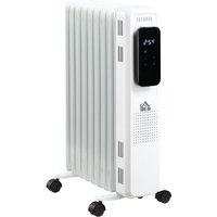 Lradiator tragbar elektrisch Heizkörper 2000W 3 Heizstufen 24-Stunden-Timing elektrische Heizung 9 Heizplatten mit 4 Rollen Weiß Stahl 42,5 x 24 x 63 Lradiator tragbar elektrisch Heizkörper 2000W 3 Heizstufen 24-Stunden-Timing elektrische Heizung 9 Heizplatten mit 4 Rollen Weiß Stahl 42,5 x 24 x 63 von HOMCOM