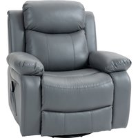 Massagesessel Drehbarer Relaxsessel mit 8 Vibrationsköpfen, Liegefunktion Massagesessel Drehbarer Relaxsessel mit 8 Vibrationsköpfen, Liegefunktion von HOMCOM