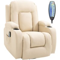 Massagesessel Fernsehsessel Relaxsessel mit Wärmefunktion, Liegefunktion von HOMCOM