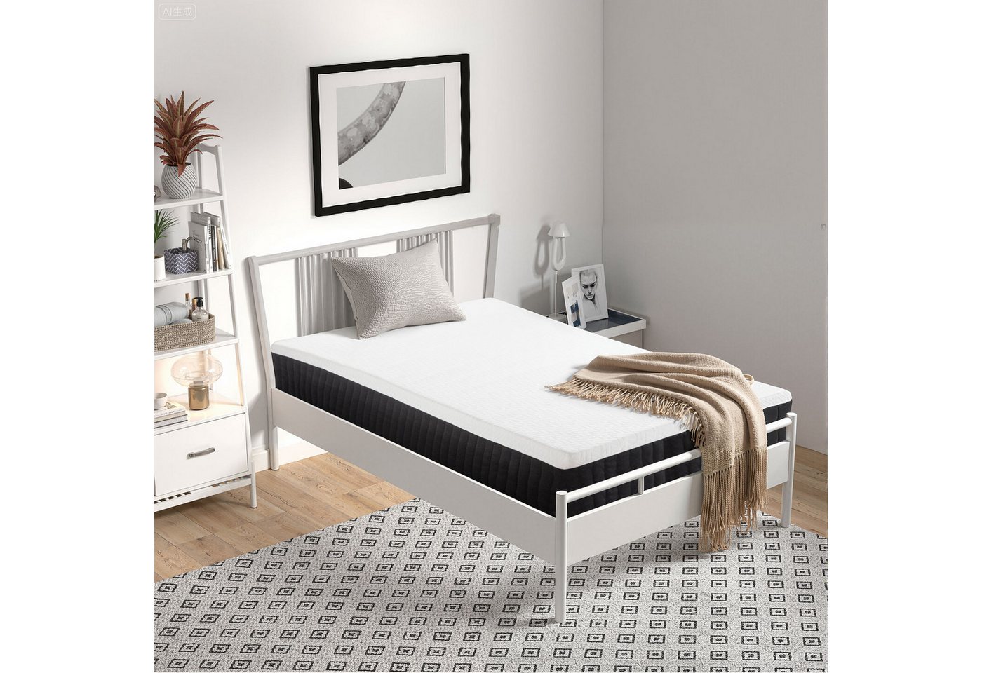 Matratzenauflage Ergonomische Matratze HOMCOM, Gedächtnis-Schaumstoff, 7-Zonen-Unterstützung, Taschenfedern Matratzenauflage Ergonomische Matratze HOMCOM, Gedächtnis-Schaumstoff, 7-Zonen-Unterstützung, Taschenfedern von HOMCOM