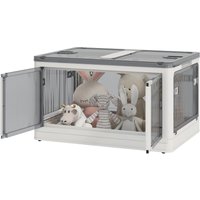 Outsunny Aufbewahrungsbox 99L stapelbare Truhe mit Rollen faltbar 5-seitiger Zugang in Weiß für Garten und Terrasse Aosom.de Outsunny Aufbewahrungsbox 99L stapelbare Truhe mit Rollen faltbar 5-seitiger Zugang in Weiß für Garten und Terrasse Aosom.de von HOMCOM