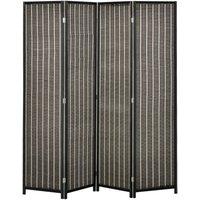 Paravent 4-teilig 180 x 180 cm Raumteiler Trennwand aus Bambus, Faltbar Sichtschutz Raumtrenner Stellwand für Wohnzimmer Braun - Homcom Paravent 4-teilig 180 x 180 cm Raumteiler Trennwand aus Bambus, Faltbar Sichtschutz Raumtrenner Stellwand für Wohnzimmer Braun - Homcom von HOMCOM