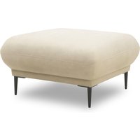 Polsterhocker 200 023, Hocker, Holz-Füße, Fußhocker, 82 x 82 x 45 (BxTxH), creme   Aosom von HOMCOM