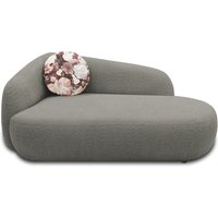 Recamiere 700013, Liege, oval, Füße mit Filzgleitern, Sofa, 183 x 105 x 75 (BxTxH), grau   Aosom von HOMCOM